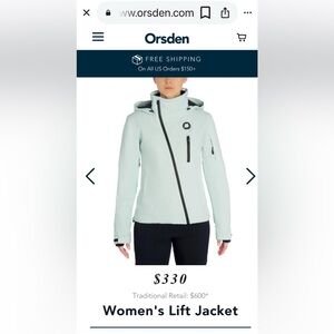 ORSDEN Women's Lift Jacket Glacier Medium